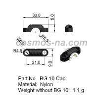 wire guide-bow guide bg 10-2 cap