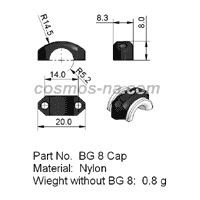 wire guide-bow guide bg 8-cap