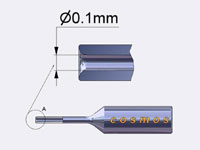 GUIDE NOZZLE - BORE 0.1 MM