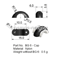 wire guide-bow guide bg 6 - cap