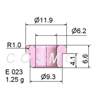 wire guide - flanged eyelet guide E 023