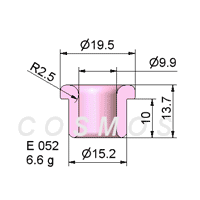 wire guide - flanged eyelet guide E 052