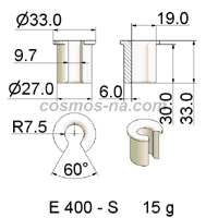 WIRE GUIDE SLOTTED EYELET E 400 S