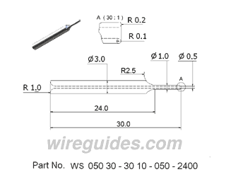 NOZZLE DRAWING 050 30 - 30 10- 050 - 24 00