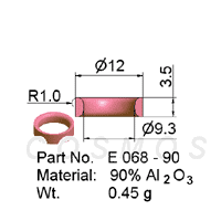 Wire Guide Ring, Non-grooved, part No. E 068 - 90