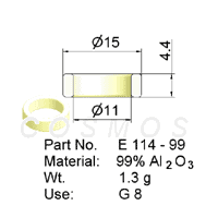 Wire Guide Ring, Non-grooved, part No. E 114 - 99