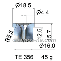 wire guide-tungsten carbide eyelet guide E 356